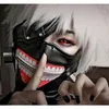 Ekologiczny Tokyo Ghoul Mask Scary Mascaras Halloween Masks Cosplay Kaneki Ken DeGreasing Cotton Pu Party Prop A