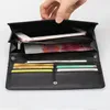 Sublimation Blank Large Wallet PU Leather Purse heat transfer printing DIY lady's long litchi stria wallets blanks LBB14358
