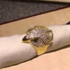 Luxury Brand Owl Ring Diamanter Toppkvalitet 18 K Förgylld Ringar Märke Design Nyförsäljande Diamantjubileumsgåva Klassisk stil europeisk storlek med boxband