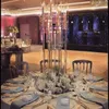 Voor LED-kaars) Groothandel 8 Arms Crystal Wedding Candelabra Centerpieces en Flower Stand for Event Table Top Decoration Senyu635