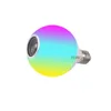 RGBW Smart LED Lâmpadas Colorido Home Decor Orador Bluetooth Jogando Música 12W E27 Base Lâmpadas de Atmosfera Interior Dimmable com 24 chaves Remoto