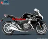 Motorrad Verkleidung für Honda VFR1200 2010 2011 2012 2013 VFR 1200 10 11 12 13 Schwarz Aftermarket Verkleidungen Kit (Spritzguss)