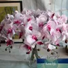 8 sztuk / partia sztuczne kwiaty Prawdziwy dotyk sztuczny ćma orchidei motyl orchidea dla nowego domu domu festiwal dekoracji