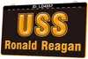 LD4557 USS Ronald Reagan Nimitz-Klasse Nuclear Powered Supercarrier Lichtschild 3D-Gravur LED Großhandel Einzelhandel