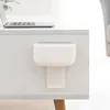 Wall Mounted Tissue Box Self Adhesive Paper Holder Desktop Tray Bathroom Paper Towel Storage Boxes Kitchen Napkin Container Organizer YFAX3216