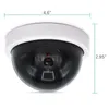 Cameras 4 Pcs Dummy Security CCTV Dome Camera With Flashing Red LED Light Sticker Decals JR Deals