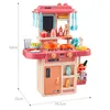 Com a função de água, água de tamanho grande de tamanho de cozinha fingir brincar de brinquedo de cozinha infantil de cozinha brindes crianças brinquedos d181 lj201211