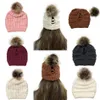 Criss Cross Beanie Women 16 Styles Winter Warm Outdoor Skull Caps Staccabile Rimovibile Pompon Ponytail Berretti