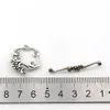 50 zestawów Antique srebrny stop cynku otkany klamry do majsterkowania bransoletki naszyjnik biżuteria Making Accessories F-693042
