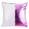 12 colors Sequins Mermaid Pillow Case Cushion New sublimation magic sequins blank pillow cases hot transfer printing DIY personalized gifts