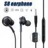 S8 سماعة هيئة التصنيع العسكري لسامسونج GALAXY S8 صوت ستيريو سماعات الأذن سماعة سماعات عالية الجودة مع السلكية سماعة في الأذن