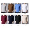 TFETTERS Spring Autumn Knitted Sweater Men Long Sleeve O-Neck Sweater for Man Solid Color Gray Slim Sweaters Oversize M-4XL 201126