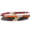 Belts Woman Belt Genuine Leather For Women Fashion Adjustable Dress Jeans Thin Cowhide Waistband White Red