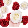 10 cm Silk Lannel Flor Boda Artificial Rose Flor Decoraciones 10pcs Slik Fake Flower para la decoración del hogar Jlllovx