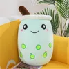 Bonito Mini 24cm Bebida De Fruta Almofada Almofada Almofada Macia Morango Morango Leite Chá Plushs Boba Chá Copo Brinquedo Bubble Travesseiro Crianças Presente