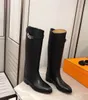 Inverno moda senhora fivelas martin botas longas conforto couro genuíno botas altas cavaleiro sobre o joelho tamanho 35-42