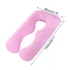 145X80cm Pregnant Women Sleeping Support Pillow Pure Cotton Pillowcase U Shape Maternity Pillows Pregnancy Side Sleeper Bedding LJ200826