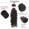 Malese onda profonda ricci 3 4 pacchi Capelli Mylaysiani tesse Capelli Deepwave Fasci umani Brasiliani peruviani indiani cambogiani 24 28051788