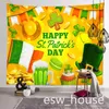 St.Patrick's Day Party Backdrop Tapisserie Tenture murale 150 * 150cm Polyester Irish Festival Photo Fond RRA11848