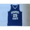 Gestikte Custom Hardaway 25 Blue Jersey Dames Jeugd Mens Basketbal Jerseys XS-6XL NCAA