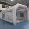 8x4x3m Customized inflatable spray booth Automotive pop up Car clean paint Tent Oven Room care tunnel house with filter systems