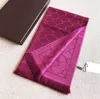Designer sjaal Designer sjaal met kwastjes Merk Klassiek Hoge kwaliteit Effen bloemenprint Borduurwol Pashmina lang