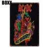 2022 Pop Star Tin Poster Sign Vintage Rock ACDC Peinture en métal Plaque Musique Tiki Bar Art Plaque murale Décor de salle personnelle Film Pub 249n