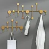 Kreative Nordic Schlüssel Haken Garderobe Metall Geometrie Wand-montiert Regal Lagerung Aufhänger Für Home Dekoration Wand Hängen Haken 220311