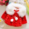 Clothes Girls Kids Baby Toddler Infant Girls Clothes Cute Fleece Fur Winter Warm Coat Cloak Jacket Kids Cute Coat Clothes