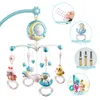 Musical Baby Hanging Rattles Crib Mobiles Toy Holder Rotating Bed Bell Carousel Music Box Projection For 0-12 Months Newborns 201224