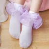 8 Colors Kids Baby Socks Girls Cotton Lace Three-dimensional ruffle Sock infant Toddler socks Children clothing Christmas Gifts M3214