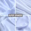 Hot 100pcs Universal Hotel Spandex White Chair Cover Lycra Bröllop Stolskydd Party Matsal Julhändelse Inredningssäte Y200103