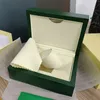 Hjd Luxury High Quality Perpetual Green Watch Box Scatole di legno per 116660 126600 126710 126711 116500 116610 Orologi ROLEX Accessori214n