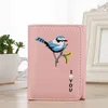 Ladies Small Fresh PU walletLeather wallet Cartoon Print Cute Short Magnetic Buckle Wallet Card Bag Coin Purse