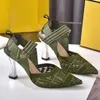 Designer sandálias de salto alto verão moda feminina Tamanho 35-42 STILETTO HEE 8 5cm Office Shoess237U