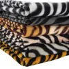 Foxmother New Fashion Ladies Foulard Zebra Animal Print Shawl Wrap Cashmere Wrabes with Tassel Winter وشاح للنساء الهدية Mens T200225