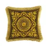 European Luxury Pillow Covers Solid Burlap Pillow Case Classical Linen Square Cushion Cover Sofa Decorative Pillows Cases 8 Styles275N