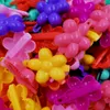 100 adet Tatlı Renkli Kalp Plastik Yan Tokalar Çocuk Kız Kelebek Bowhair Klipler Saç Aksesuarları Kurbağa Yaylar Saç Barrettes LJ201226