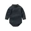 2022 Body Bodysuits in cotone solido Neonato neonato vestiti a manica piena TurtrleNeck Baby Boy Vestiti Ropa Bebe G220223