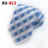 Mans Ne Tie Red Navy Blue Striped Silk Tie for Man 8cm Gingham Ties Formal Business Gravata Casual Wedding Party Tie1922885