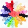 Accessori per capelli per bambini 18 pezzi / lotto Fiore in chiffon Fascia per neonato Archi in pizzo elastico per ragazze Archi per capelli per bambini Fasce per capelli per ragazze1