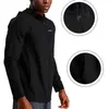 Running Jackets Men's Sports Hooded Sportswear Outdoor Jacket Gym Fitness Clothing Training Coat Top andable Snabb torr svett
