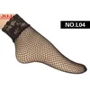 Womens Ladies Autumn Sexy Mesh Silk Socks for Female Ultrathin Transparent Nylon Short with Lace High Elasticity T200916