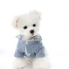 暖かいペットのセーターの冬の犬の服犬のアパレルのための犬のアパレルのための犬のアパレルPomeranian Yorkies Chihuahua Schnauzer厚くなったフランネルの裏地ピンクの女の子のジャケットXS A271