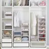 Adjustable wardrobe partition board rack drawer type clothes storage box bedroom cabinet interlayer wardrobe storage rack T200416