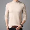 Liseaven uomini maglioni di cachemire maniche lunghe Pull Homme tinta unita maglione pullover da uomo Top 201022