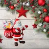 Kersthars Santa Claus Hanger Gepersonaliseerde Opknoping 3D Hars Santa Tree Ornamenten Kinderen Speelgoed Kerstboom Decoratie