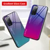 Gradient Tempered Glass Cases For Samsung Galaxy S20 FE 5G S21 Ultra Note 10 Plus S10 S23 S24