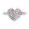 Nuevos anillos de joyería de moda Venta caliente Creativo Corazón en forma de diamante completo Anillos de moda Damas de la moda Anillos de joyería Suministro
