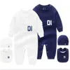 Rompers Infant Born Baby Boy Girl Designer Brand Letter Costume Overalls Clothes Jumpsuit Kids Bodysuit For Babies Outfit Romper